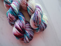 MONET Indie-Dyed Yarn on Sparkly Merino Sock - Purple Lamb