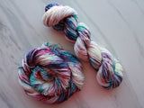 MONET Indie-Dyed Yarn on Sparkly Merino Sock - Purple Lamb