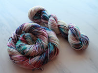 MONET Indie-Dyed Yarn on Sparkly Merino Sock - Purple Lamb