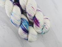 MONET Hand-Dyed on So Silky Sock Yarn - Purple Lamb