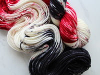 MURDER MYSTERY Hand-Dyed Yarn on Squoosh DK - Purple Lamb