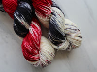 MURDER MYSTERY Hand-Dyed Yarn on Squoosh DK - Purple Lamb