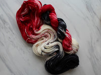 MURDER MYSTERY Hand-Dyed Yarn on Squoosh DK - Purple Lamb