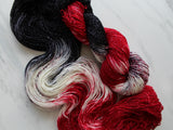 MURDER MYSTERY on Sparkly Merino Sock Yarn - Purple Lamb