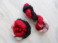 MURDER MYSTERY on Sparkly Merino Sock Yarn - Purple Lamb