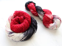 MURDER MYSTERY on Sparkly Merino Sock Yarn - Purple Lamb