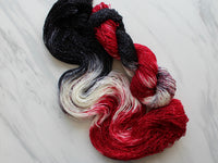 MURDER MYSTERY on Sparkly Merino Sock Yarn - Purple Lamb