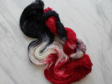 MURDER MYSTERY on Sparkly Merino Sock Yarn - Purple Lamb