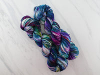 NORTHERN LIGHTS Indie-Dyed Yarn on Stained Glass Sock