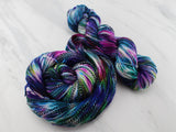 NORTHERN LIGHTS Indie-Dyed Yarn on Stained Glass Sock