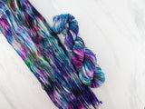 NORTHERN LIGHTS Indie-Dyed Yarn on Stained Glass Sock