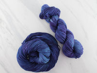 OCEAN AT NIGHT Hand-Dyed Yarn on Buttery Soft DK