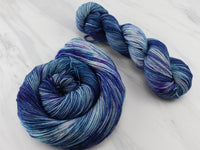 OCEAN AT NIGHT Indie-Dyed Yarn on Squoosh DK - Purple Lamb