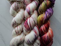 AUTUMN LEAVES on So Silky Sock - Purple Lamb