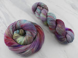 PAGLIACCI Indie-Dyed Yarn on Feather Sock - Purple Lamb