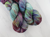 PAGLIACCI Hand-Dyed Yarn on Sparkly Merino Sock - Purple Lamb