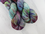 PAGLIACCI Hand-Dyed Yarn on Sparkly Merino Sock - Purple Lamb
