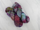 PAGLIACCI Hand-Dyed Yarn on Squiggle Sock - Purple Lamb
