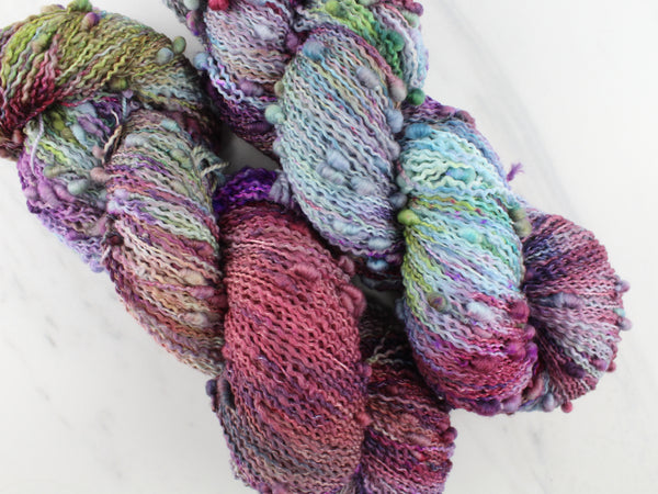 PAGLIACCI Hand-Dyed Yarn on Squiggle Sock - Purple Lamb