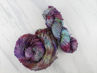 PAGLIACCI Hand-Dyed Yarn on Squiggle Sock - Purple Lamb
