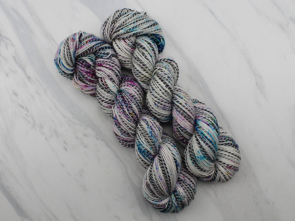 PARTY LIKE IT'S 2021 Hand-Dyed Yarn on Stained Glass Sock - Purple Lamb