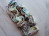 PARTY LIKE IT'S 2023 on Sparkly Merino Sock - Purple Lamb