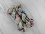 PARTY LIKE IT'S 2023 on Sparkly Merino Sock - Purple Lamb