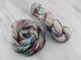 PARTY LIKE IT'S 2023 on Sparkly Merino Sock - Purple Lamb