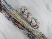 PARTY LIKE IT'S 2023 on Sparkly Merino Sock - Purple Lamb