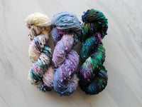 A LITTLE PRINCESS Indie-Dyed Yarn on Squiggle Sock - Purple Lamb