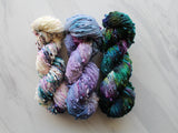 A LITTLE PRINCESS Indie-Dyed Yarn on Squiggle Sock - Purple Lamb