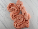 PEACH GELATO Indie-Dyed Yarn on Feather Sock
