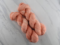 PEACH GELATO Indie-Dyed Yarn on Feather Sock