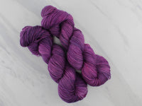 PHANTOM OF THE OPERA Hand-Dyed Yarn on Buttery Soft DK - Purple Lamb