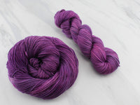 PHANTOM OF THE OPERA Hand-Dyed Yarn on Buttery Soft DK - Purple Lamb
