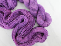 PHANTOM OF THE OPERA Indie-Dyed Yarn on Feather Sock - Purple Lamb