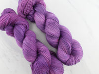 PHANTOM OF THE OPERA Indie-Dyed Yarn on Feather Sock - Purple Lamb