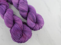 PHANTOM OF THE OPERA Indie-Dyed Yarn on Feather Sock - Purple Lamb