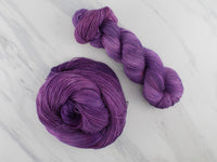 PHANTOM OF THE OPERA Indie-Dyed Yarn on Feather Sock - Purple Lamb