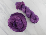 PHANTOM OF THE OPERA Indie-Dyed Yarn on Feather Sock - Purple Lamb