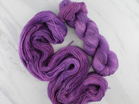 PHANTOM OF THE OPERA Indie-Dyed Yarn on Feather Sock - Purple Lamb