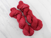 POMEGRANATE on Sparkly Merino Sock