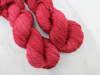 POMEGRANATE on Sparkly Merino Sock