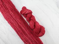 POMEGRANATE on Sparkly Merino Sock