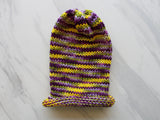 PURPLE IRIS Indie-Dyed Yarn on Sparkly Merino Sock - Purple Lamb