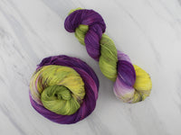 PURPLE IRIS Indie-Dyed Yarn on Feather Sock - Purple Lamb