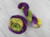 PURPLE IRIS Indie-Dyed Yarn on Feather Sock - Purple Lamb