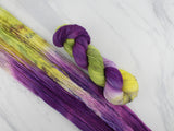 PURPLE IRIS Indie-Dyed Yarn on Feather Sock - Purple Lamb