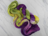 PURPLE IRIS Indie-Dyed Yarn on Feather Sock - Purple Lamb