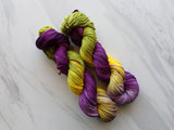 PURPLE IRIS Indie-Dyed Yarn on Squoosh DK - Purple Lamb